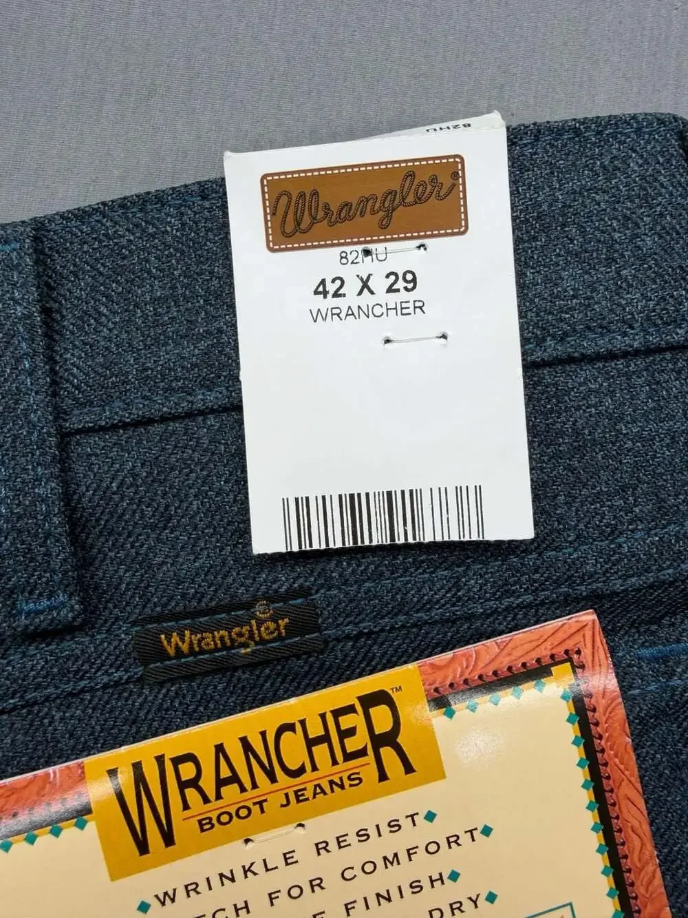 Vintage style Wrangler Wrancher Dress Jeans Polyester Bootcut Pants